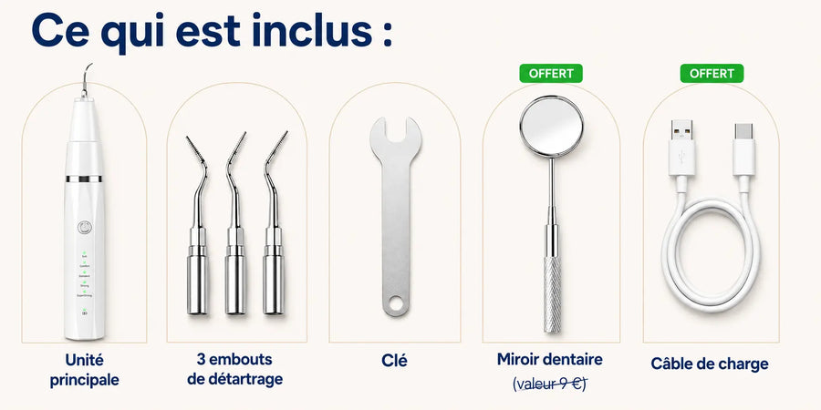 Kit complet Montelani détartreur sonique